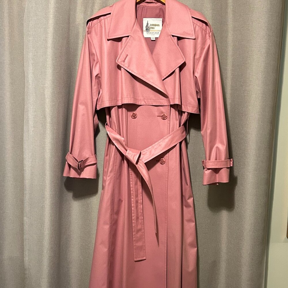 London Fog Dusty Rose Trench Coat